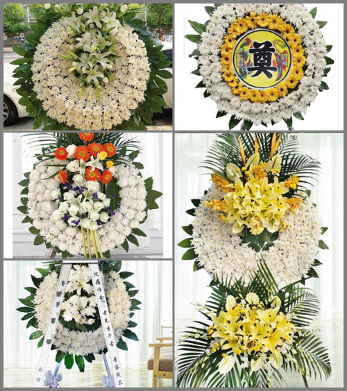 广东梅州市蕉岭县蕉城镇东山村花圈速递